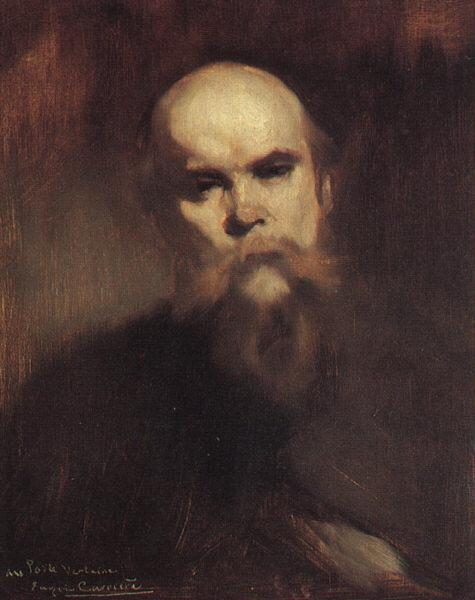 Eugene Carriere Portrait of Paul Verlaine Sweden oil painting art